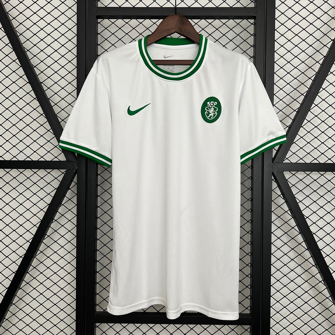 Camiseta Sporting CP Gris Claro y Negra Edición Especial 2025/26 - frente