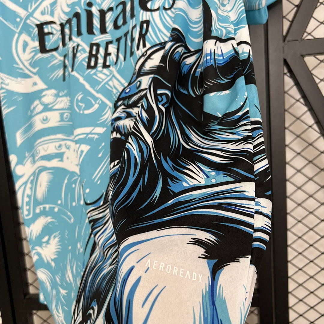 Camiseta Real Madrid Turquesa y Gris Edición Especial 2025/26 - espalda
