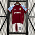 Conjunto Niños Aston Villa Local 2025/26 - frente