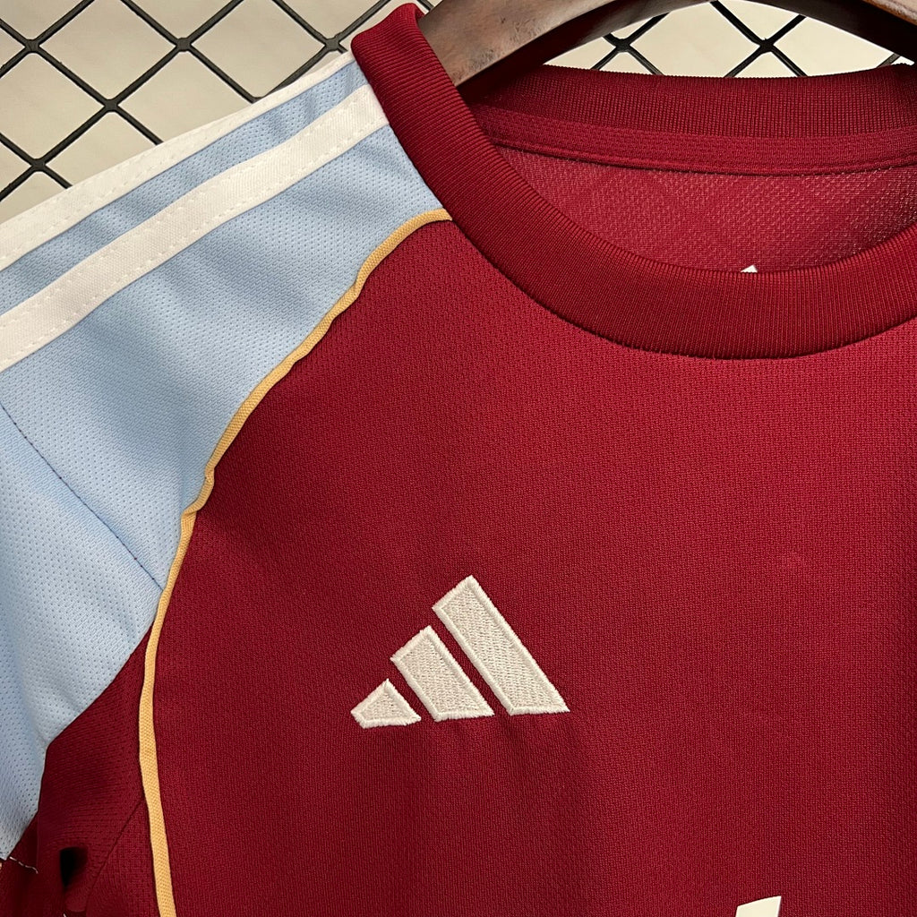 Conjunto Niños Aston Villa Local 2025/26 - espalda
