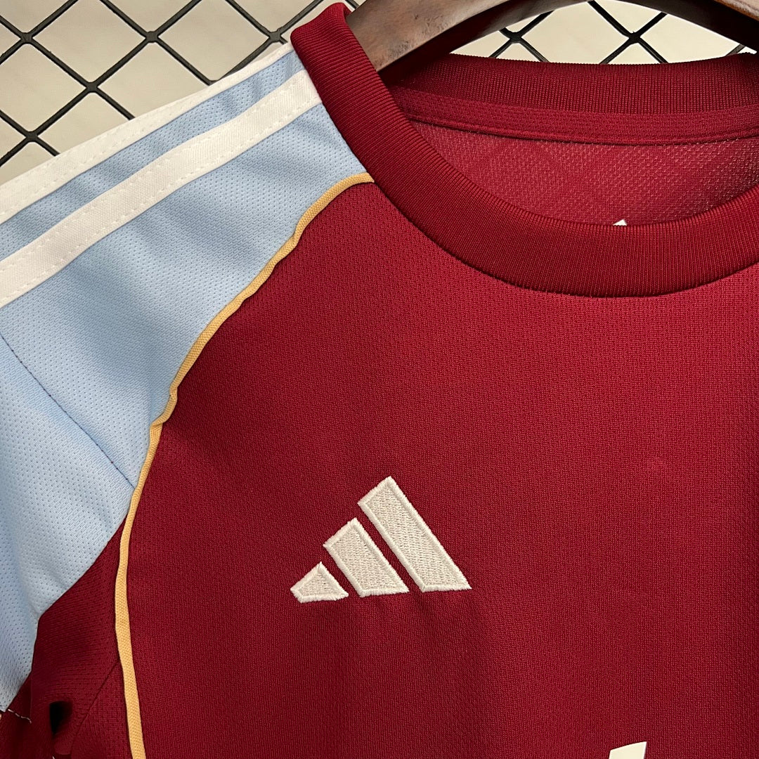 Conjunto Niños Aston Villa Local 2025/26 - espalda