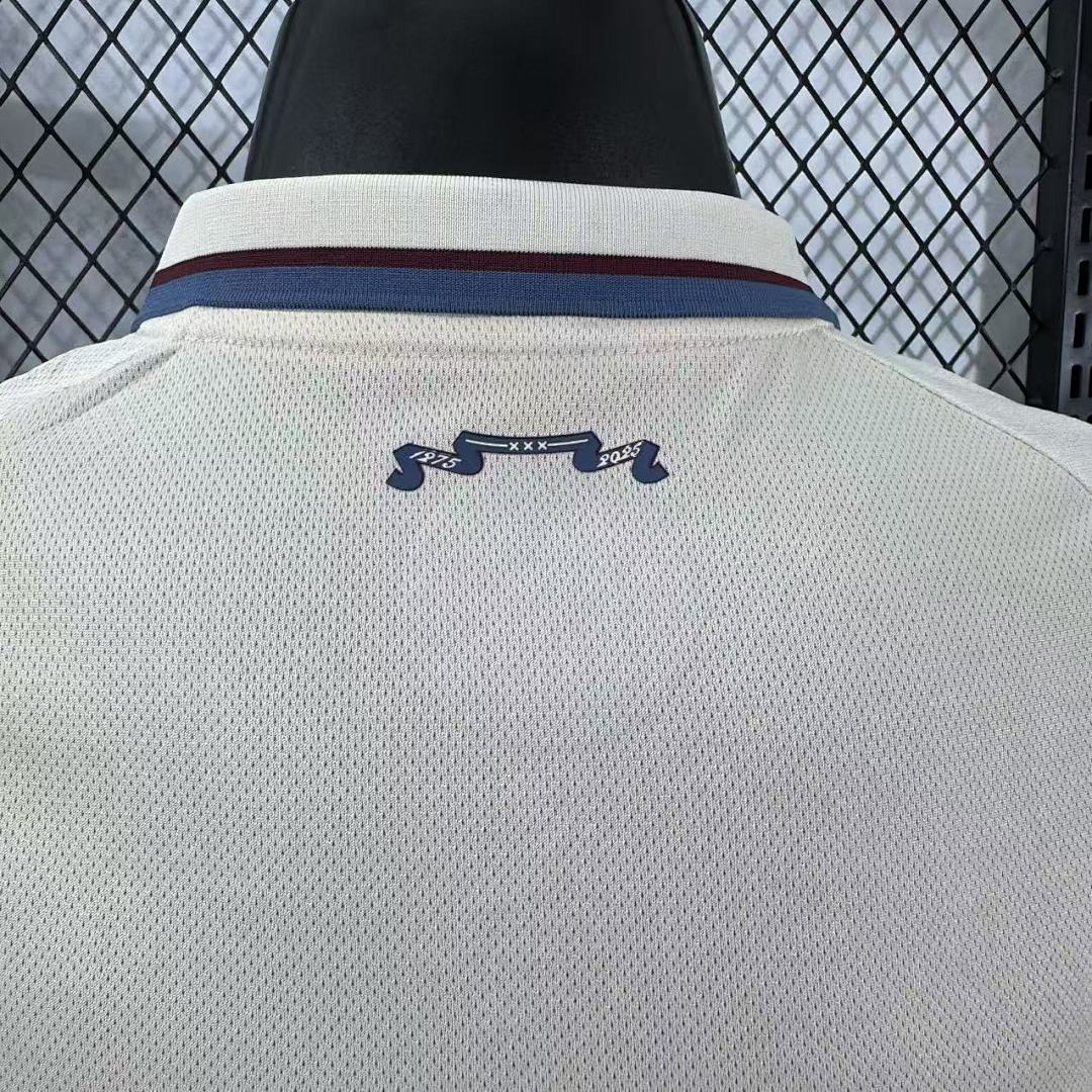 Camiseta Ajax Visita Gris Claro y Gris 2025/26 Versión Jugador - espalda