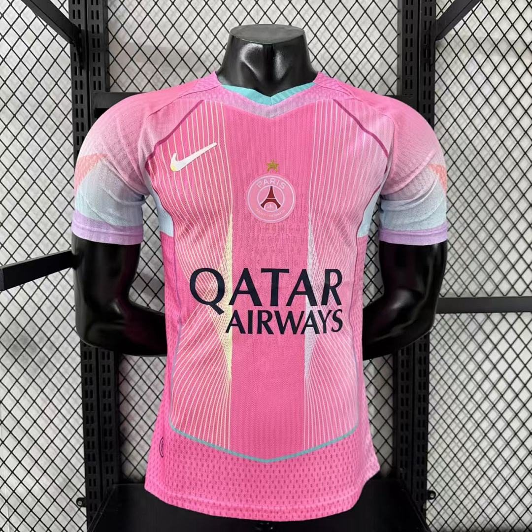 Camiseta PSG Rosada 2025/26 Versión Jugador - frente