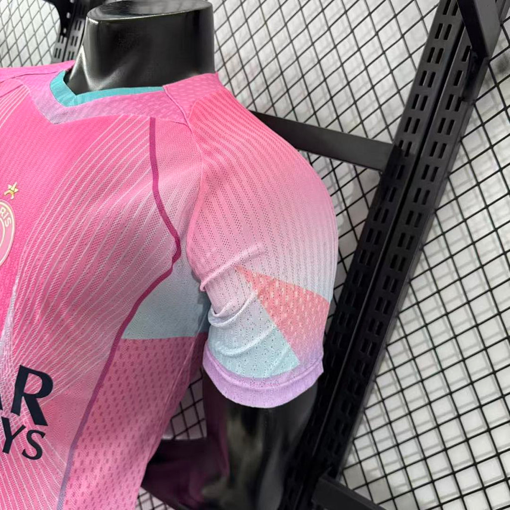 Camiseta PSG Rosada 2025/26 Versión Jugador - espalda