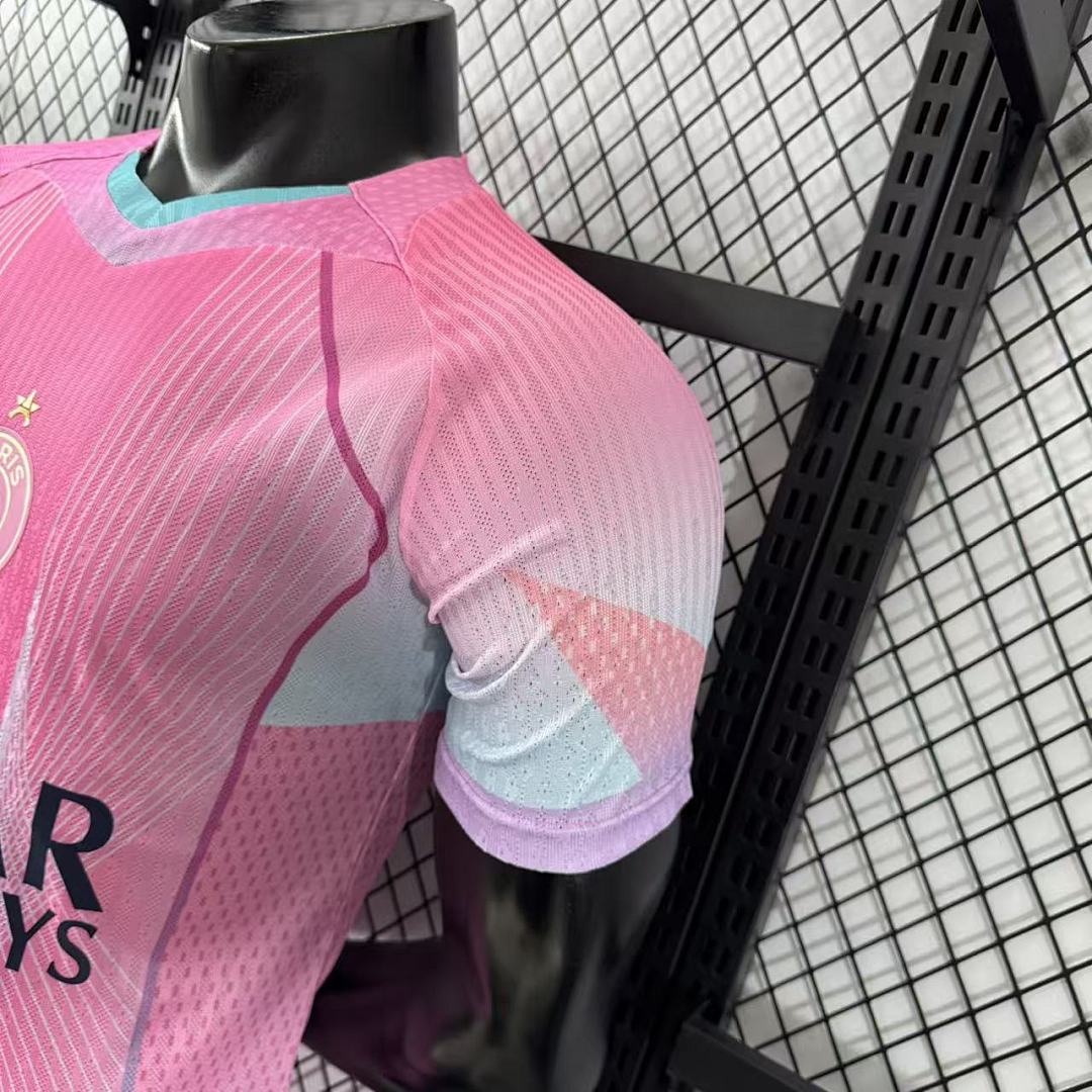 Camiseta PSG Rosada 2025/26 Versión Jugador - espalda