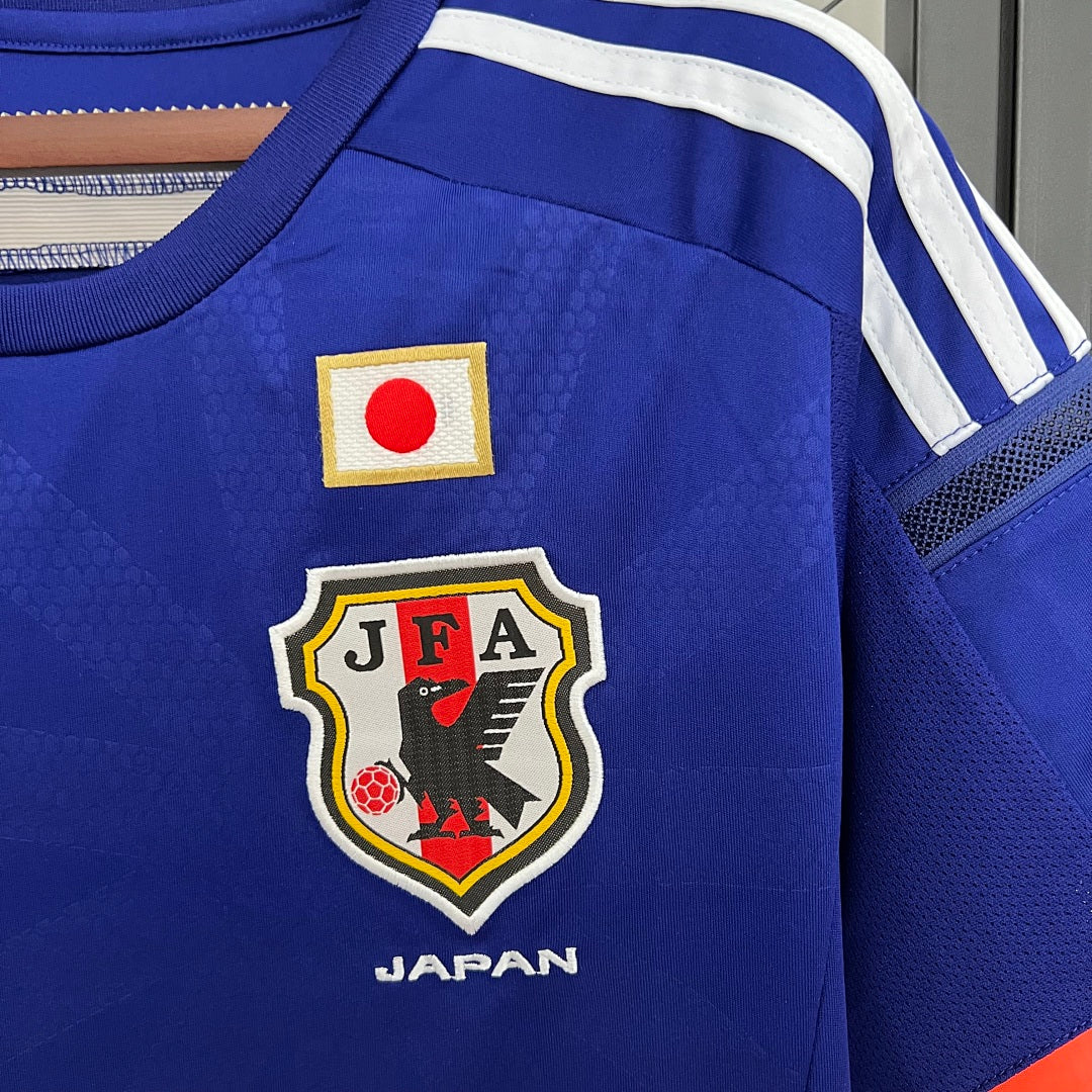 Camiseta Retro Japón Local Azul Marino y Negra 2014 - espalda