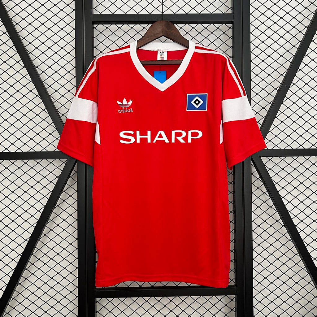 Camiseta Retro Hamburger SV Roja 1988 - frente
