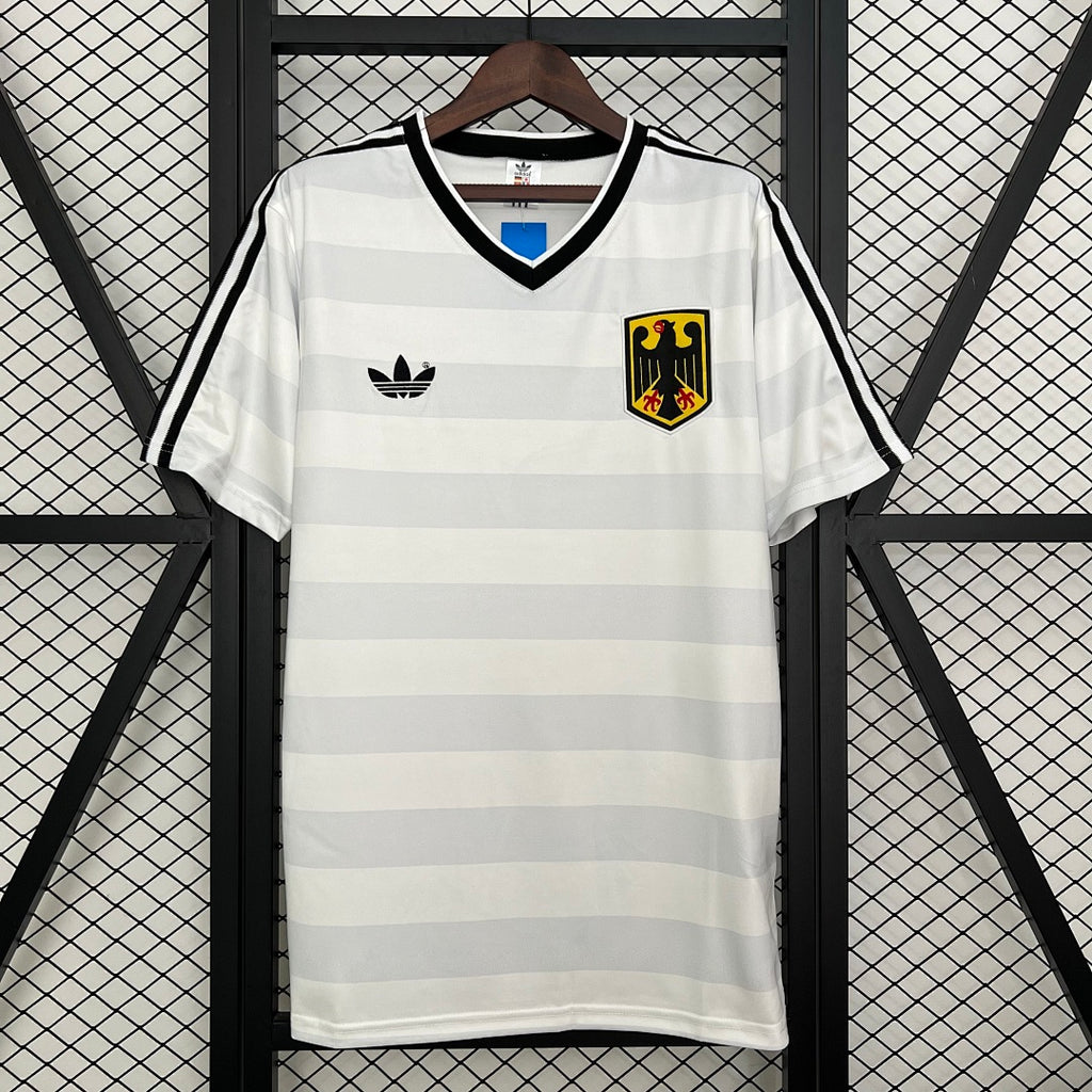 Camiseta Retro Alemania Blanca 1984 - frente