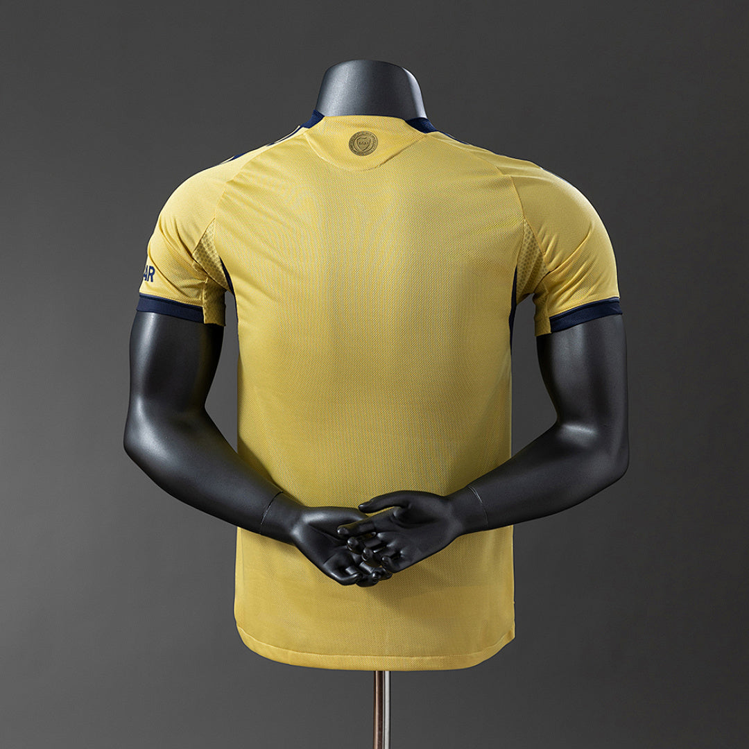Camiseta Boca Juniors Visita Amarilla y Negra 2025/26 Versión Jugador - espalda