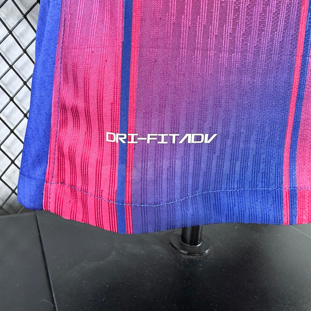 Camiseta FC Barcelona Local Roja y Azul 2025/26 Versión Jugador - espalda