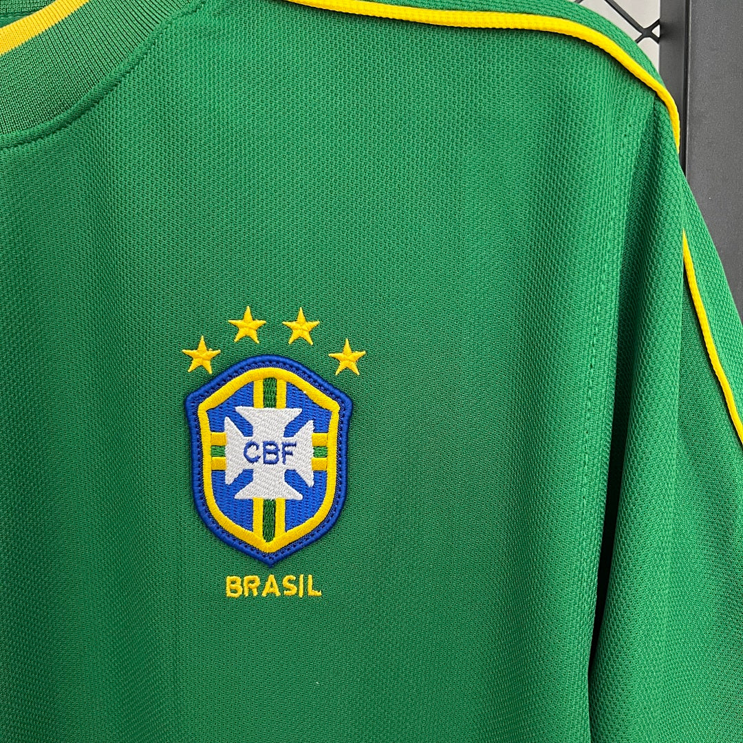 Camiseta Retro Brasil Portero Verde 1998 - espalda