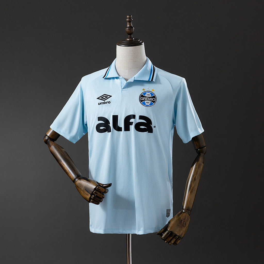 Camiseta Grêmio Tercera Gris y Celeste 2025/26 - frente