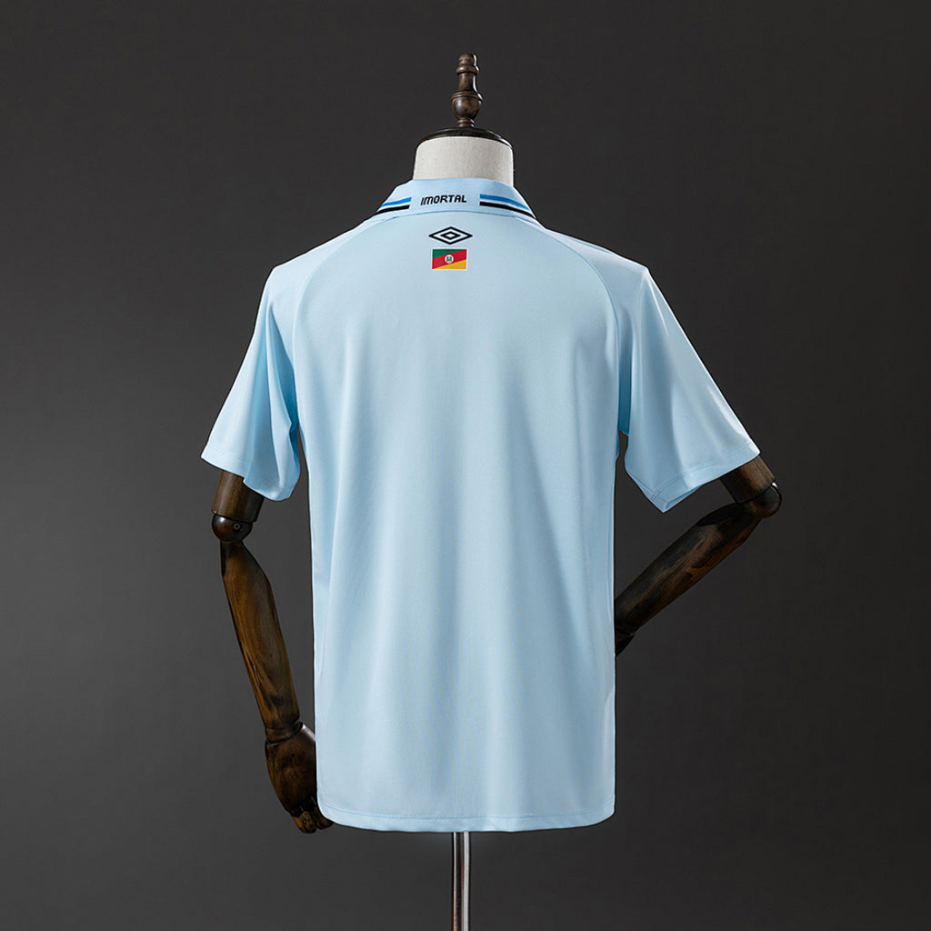 Camiseta Grêmio Tercera Celeste y Negra 2025/26 - espalda