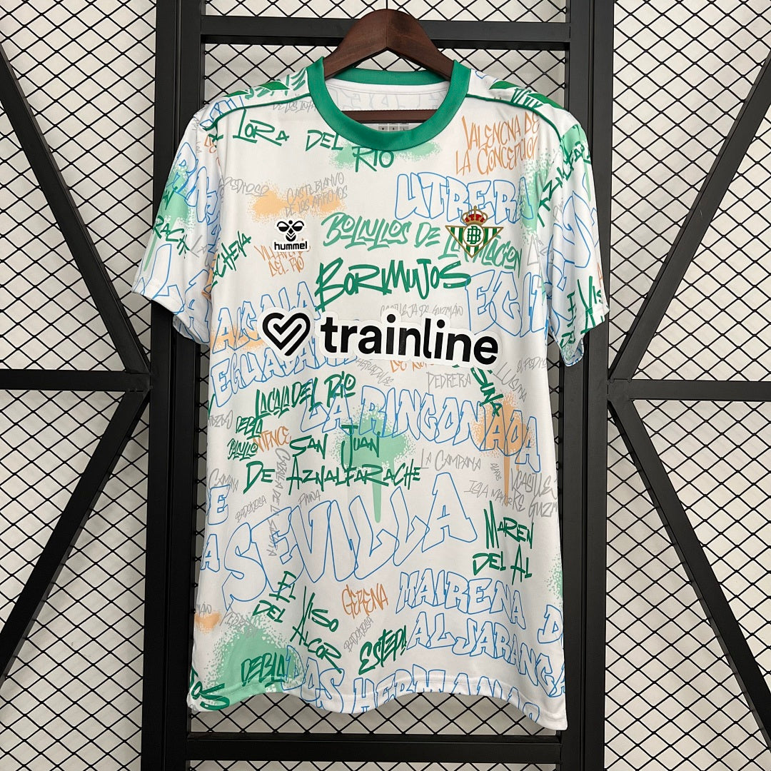 Camiseta Real Betis Gris Claro y Negra Edición Especial 2025/26 - frente