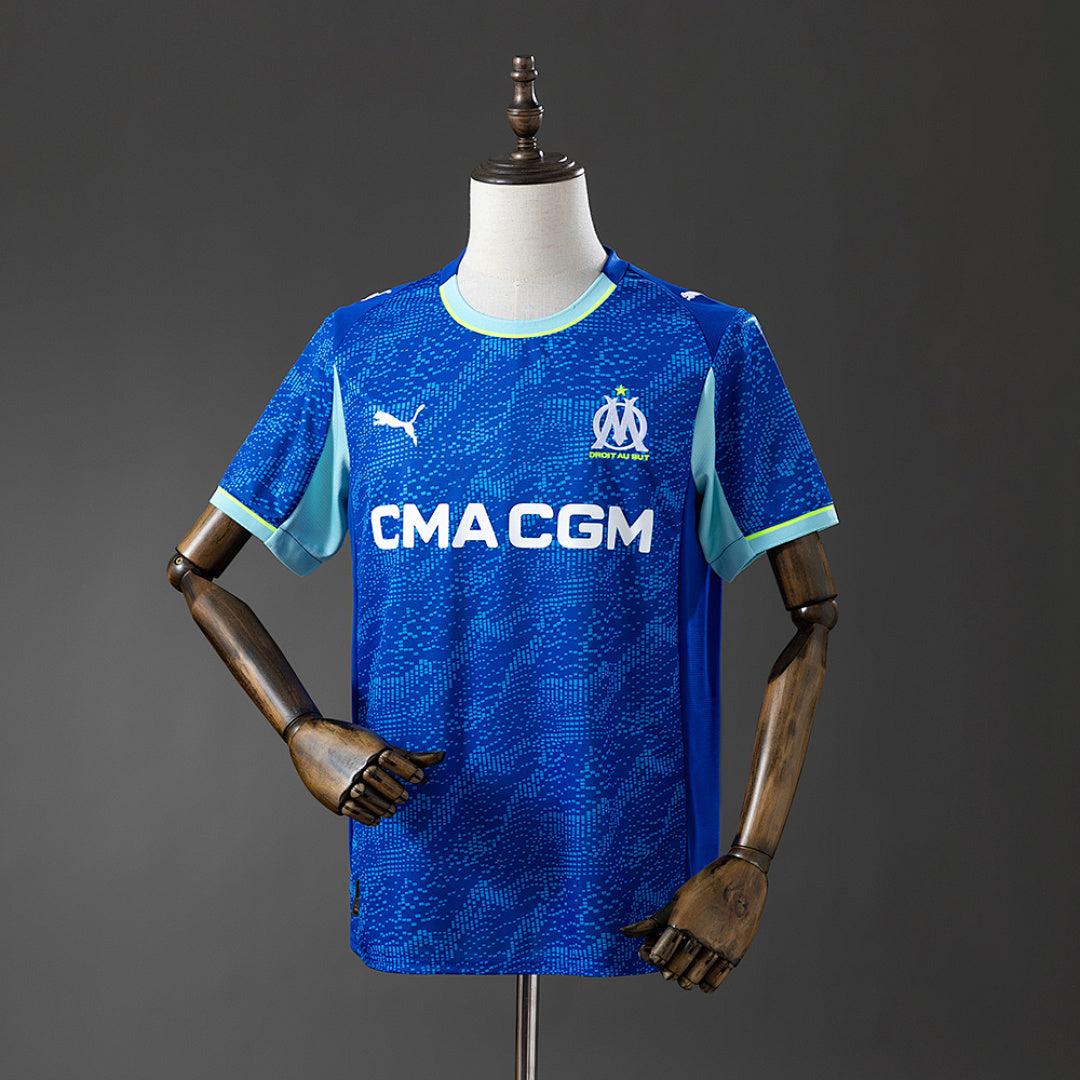 Camiseta Olympique de Marsella Tercera Azul y Azul Marino 2025/26 - frente