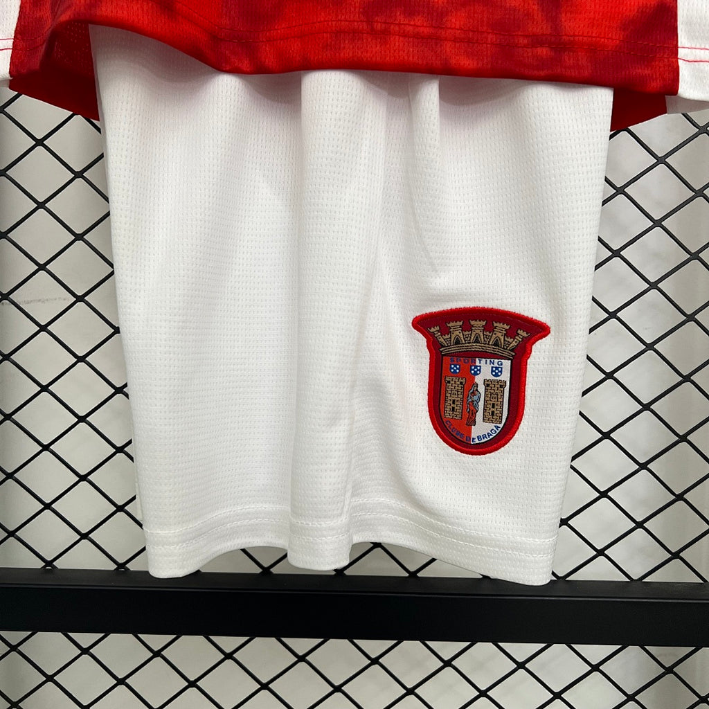 Conjunto Niños SC Braga Local 2025/26 - espalda
