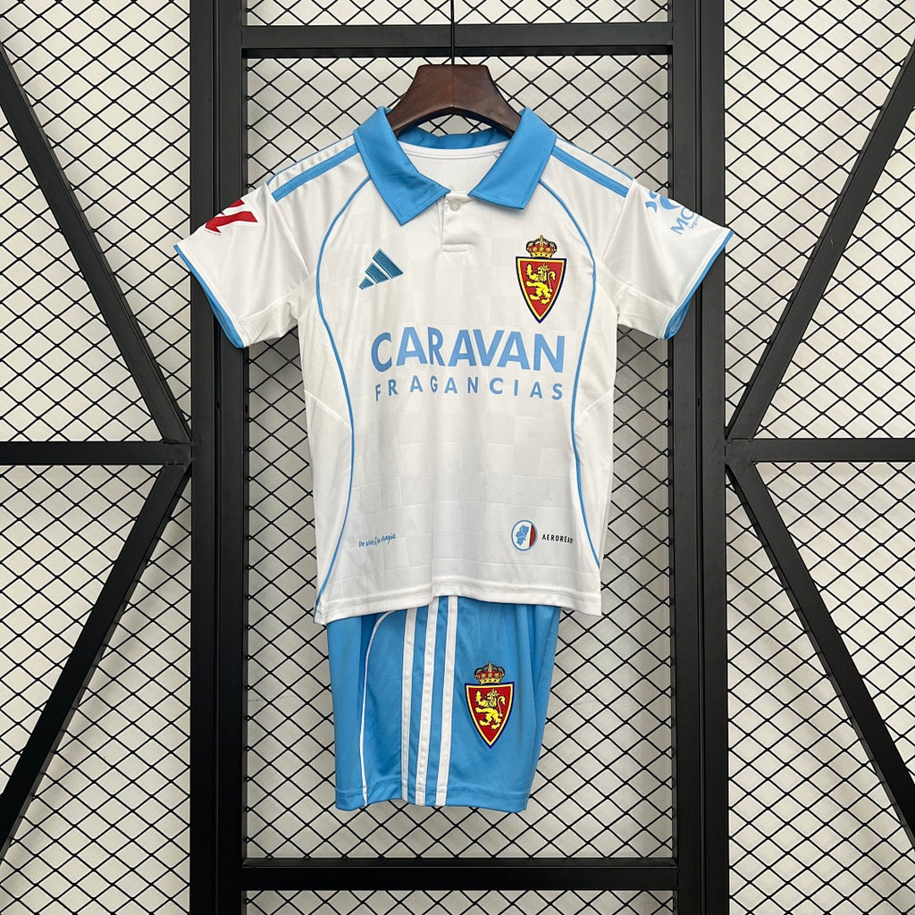 Conjunto Niños Real Zaragoza Local 2025/26 - frente
