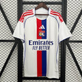 Camiseta Olympique de Lyon Local Gris Claro y Negra 2025/26 - frente