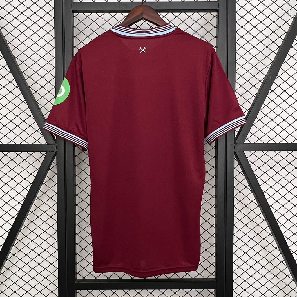 Camiseta West Ham United Local 2025/26 - espalda