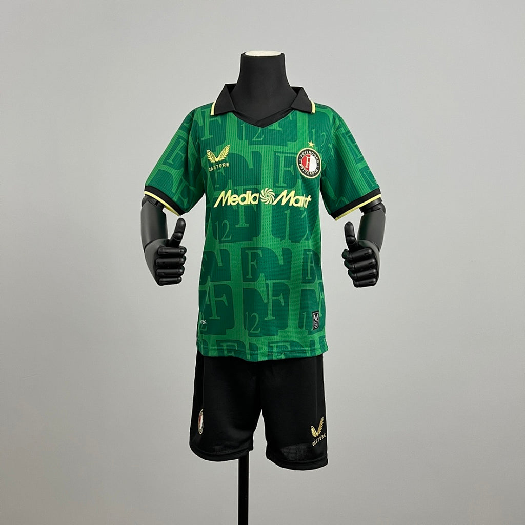 Conjunto Niños Feyenoord Verde 2025/26 - frente