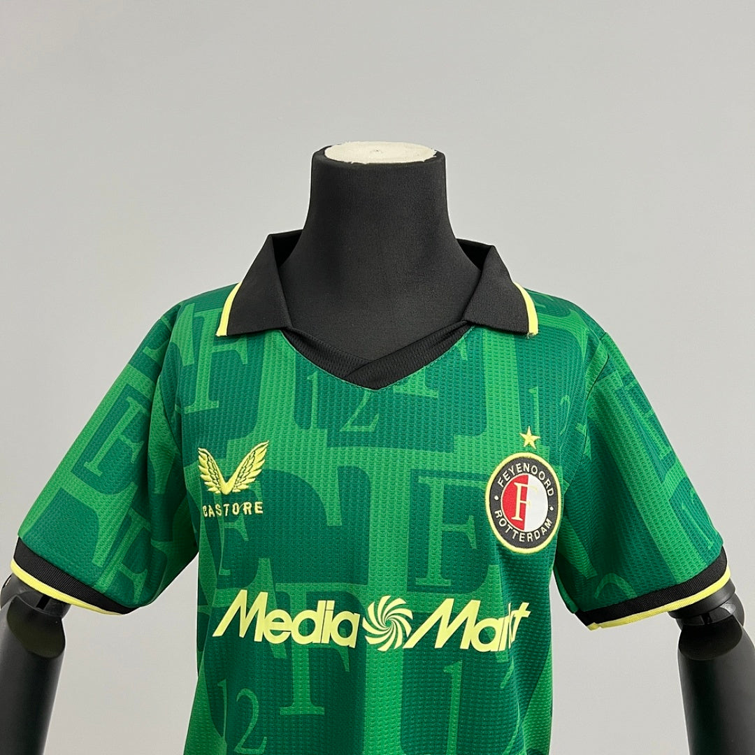 Conjunto Niños Feyenoord Verde 2025/26 - espalda