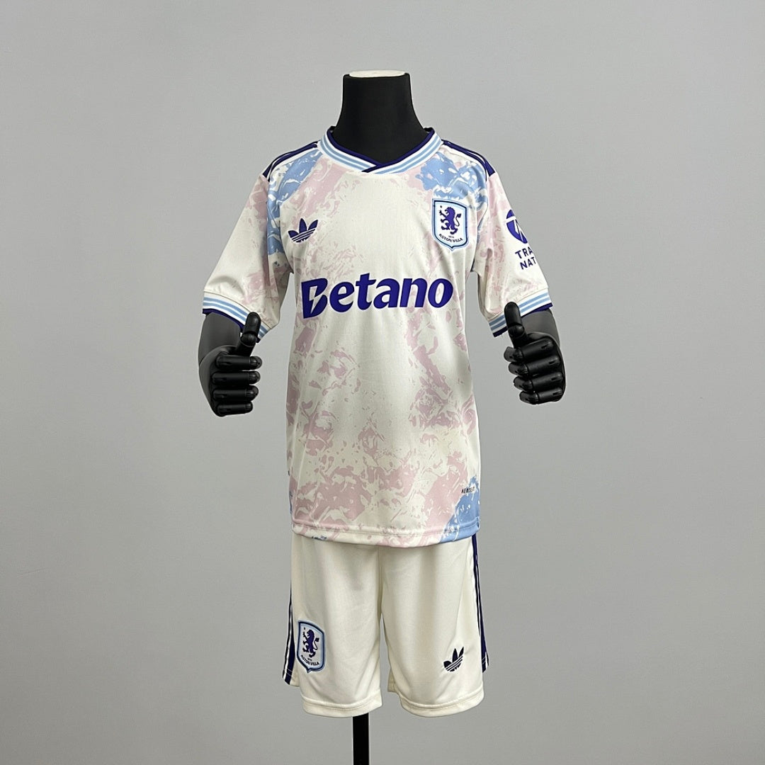 Conjunto Niños Aston Villa Tercera 2025/26 - frente