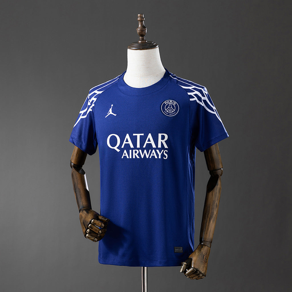 Camiseta PSG Cuarta Azul Marino y Gris 2024/25 - frente