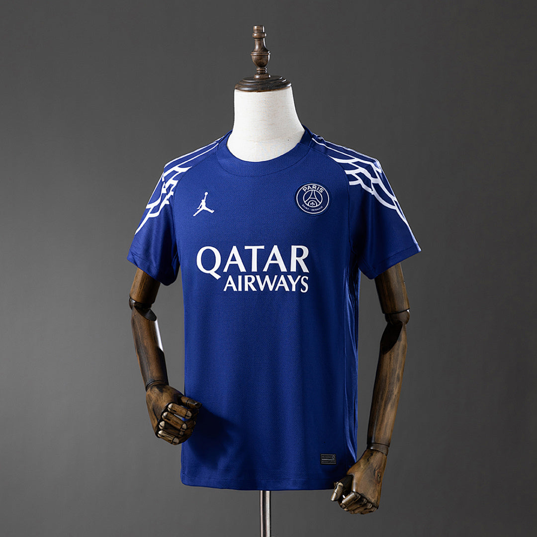 Camiseta PSG Cuarta Azul Marino y Gris 2024/25 - frente