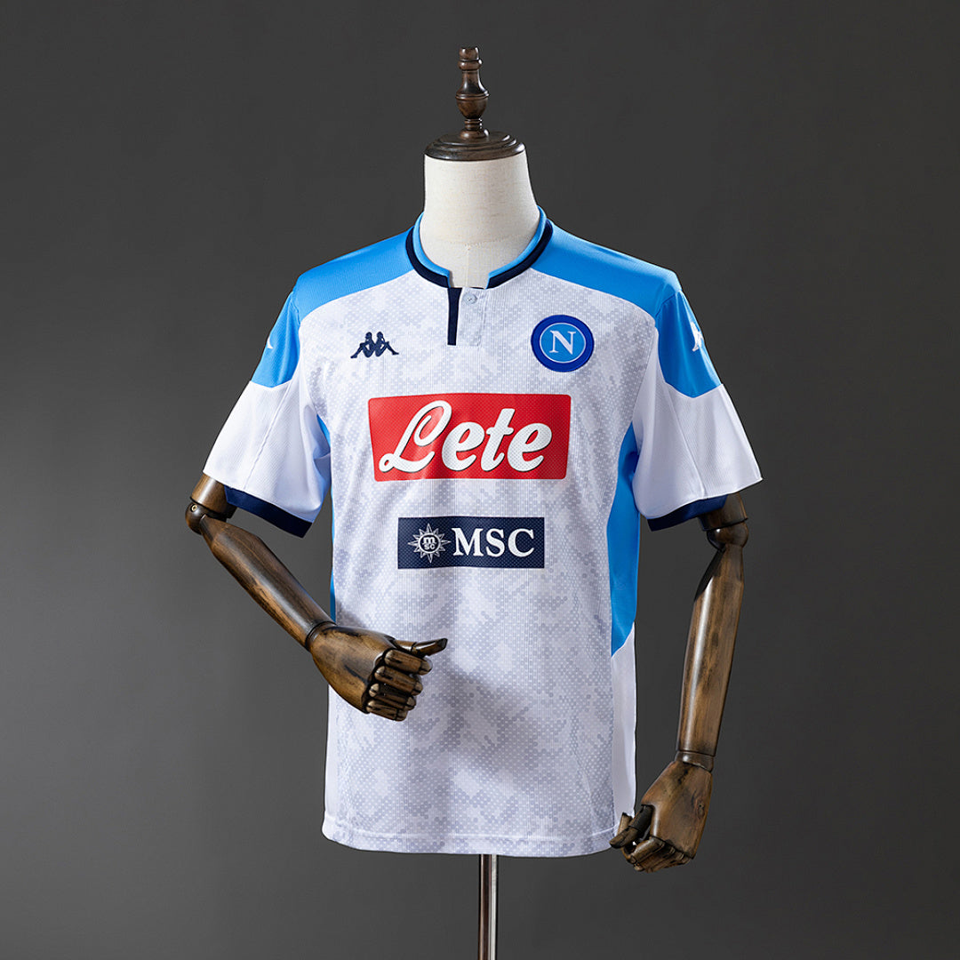 Camiseta Retro SSC Napoli Blanca 19/20 - frente