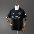 Camiseta Manchester City Visita Negra y Gris 2025/26 - frente