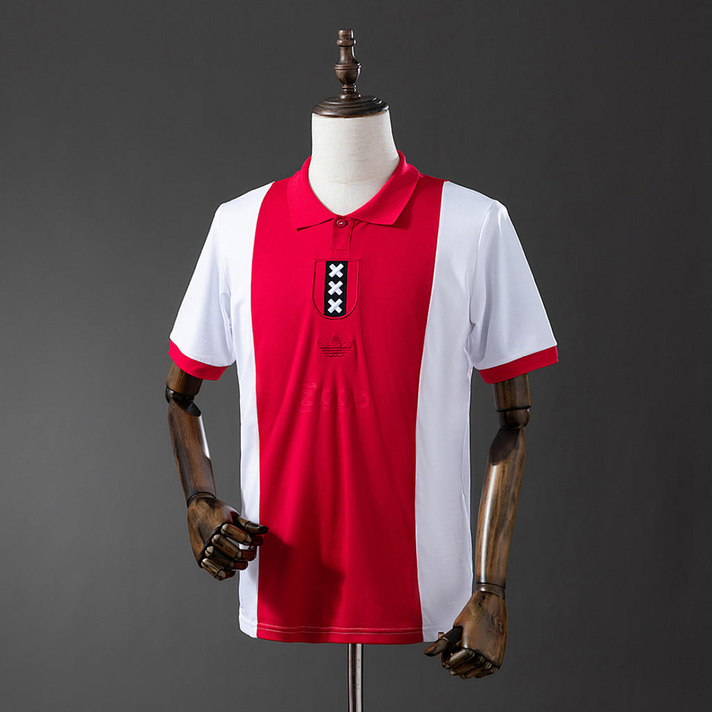 Camiseta Ajax Gris Claro y Burdeos Edición Especial 2025/26 - frente