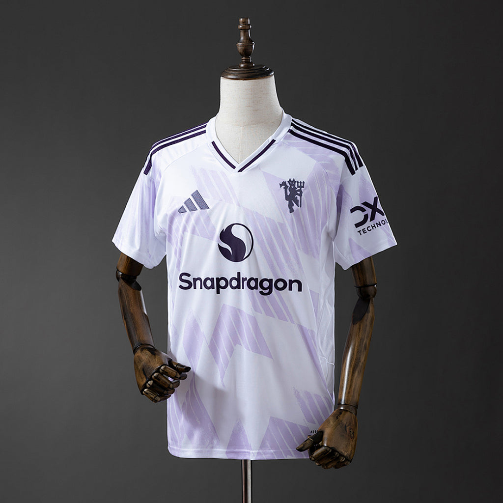 Camiseta Manchester United Visita Gris y Celeste 2025/26 - frente