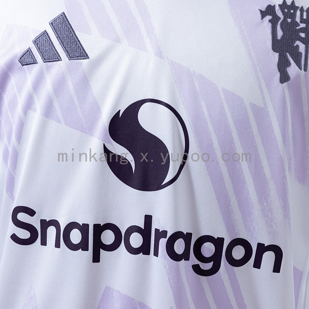 Camiseta Manchester United Visita Gris y Celeste 2025/26 - espalda