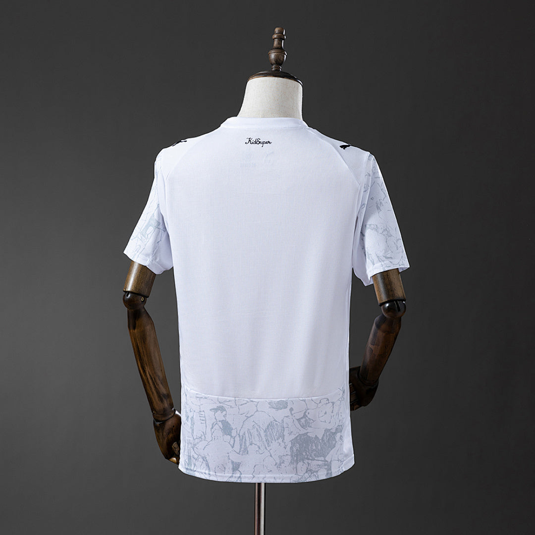 Camiseta Manchester City Visita Celeste y Negra 2025/26 - espalda