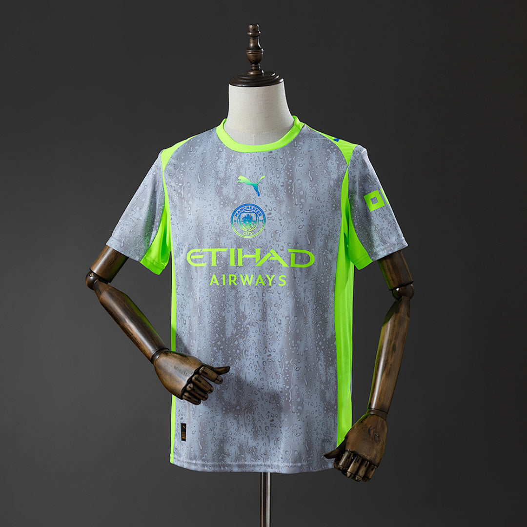 Camiseta Manchester City Celeste y Gris Edición Especial 2025/26 - frente