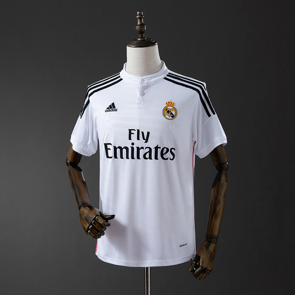 Camiseta Retro Real Madrid Local Negra y Celeste 14/15 - frente