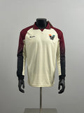 Camiseta Venezia Visita Burdeos y Gris Claro Manga Larga 2025/26 - frente