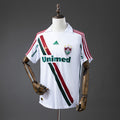 Camiseta Retro Fluminense Visita Celeste y Gris 2009 - frente
