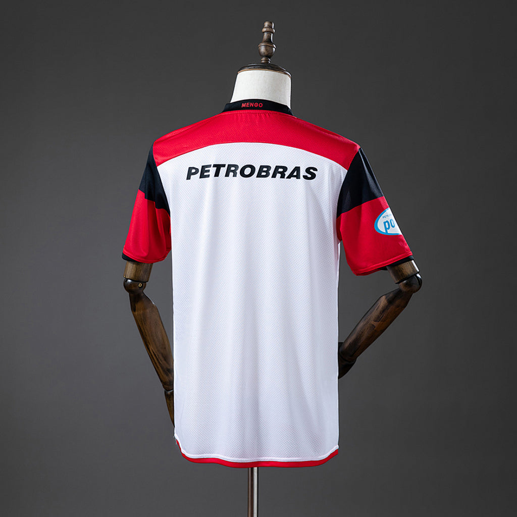 Camiseta Retro Flamengo Visita Roja y Celeste 08/09 - espalda