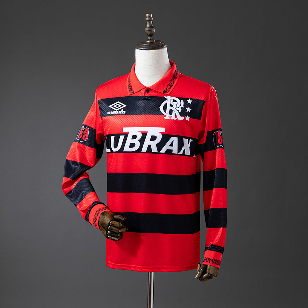 Camiseta Retro Flamengo Local Manga Larga 1994 - frente
