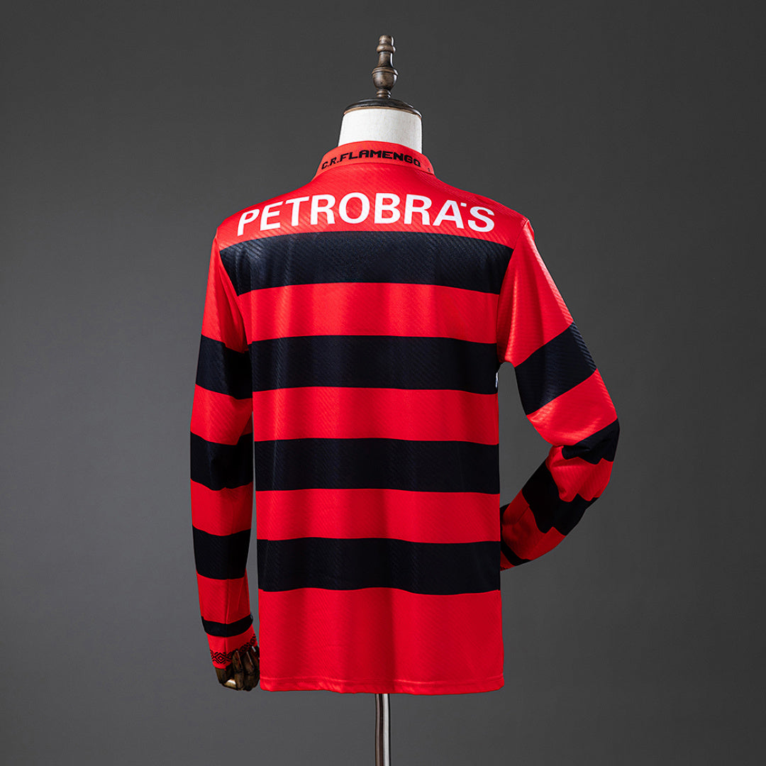 Camiseta Retro Flamengo Local Manga Larga 94/95 - espalda