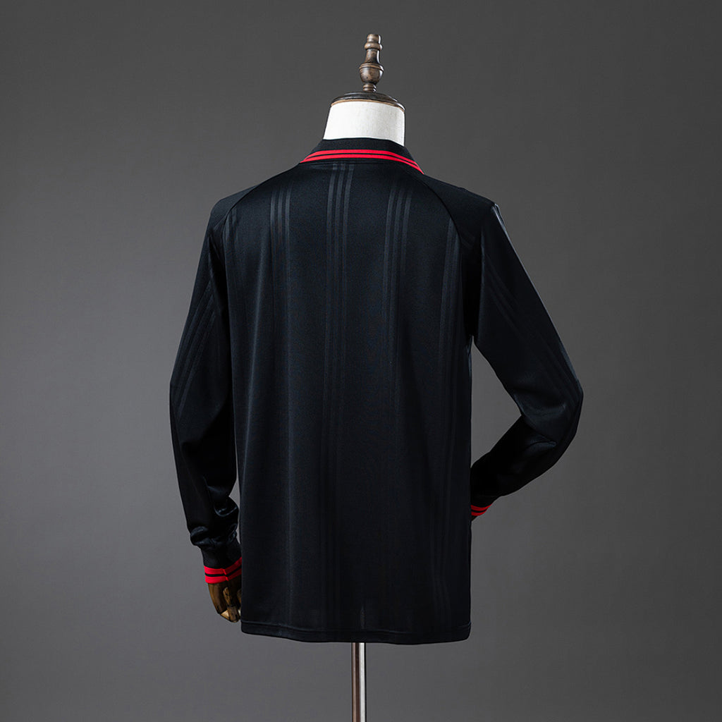 Camiseta Retro Flamengo Negra Manga Larga 19/20 - espalda
