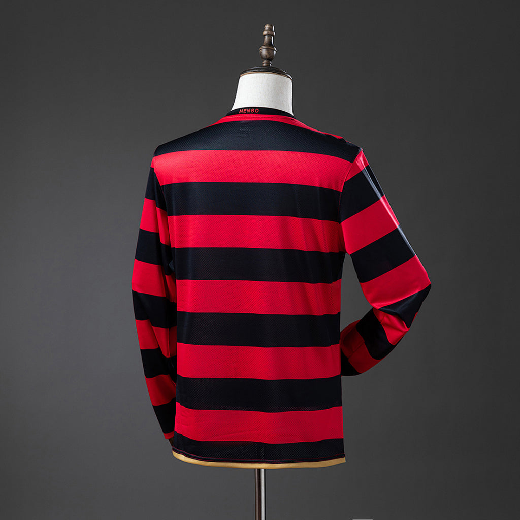 Camiseta Retro Flamengo Local Manga Larga 08/09 - espalda