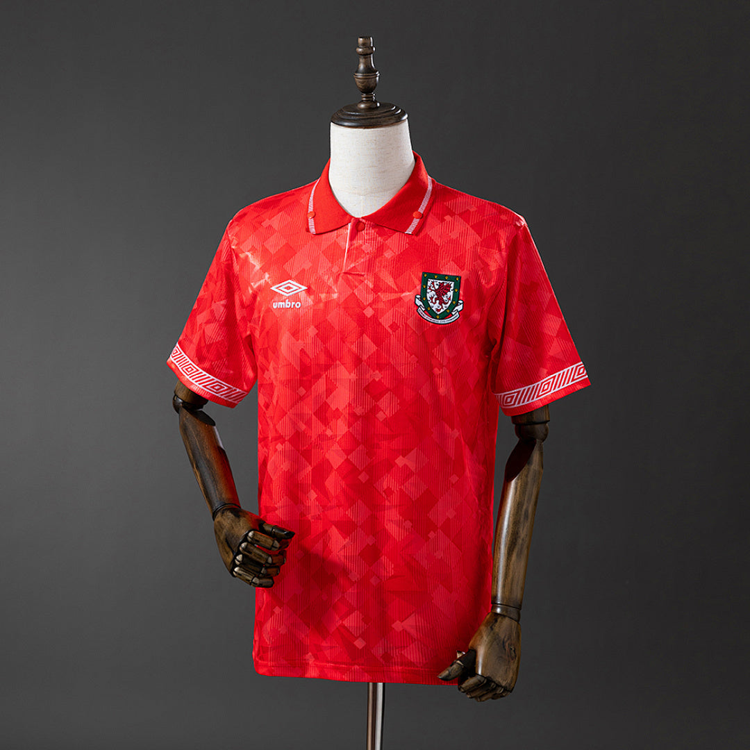 Camiseta Retro Gales Local 1990 - frente