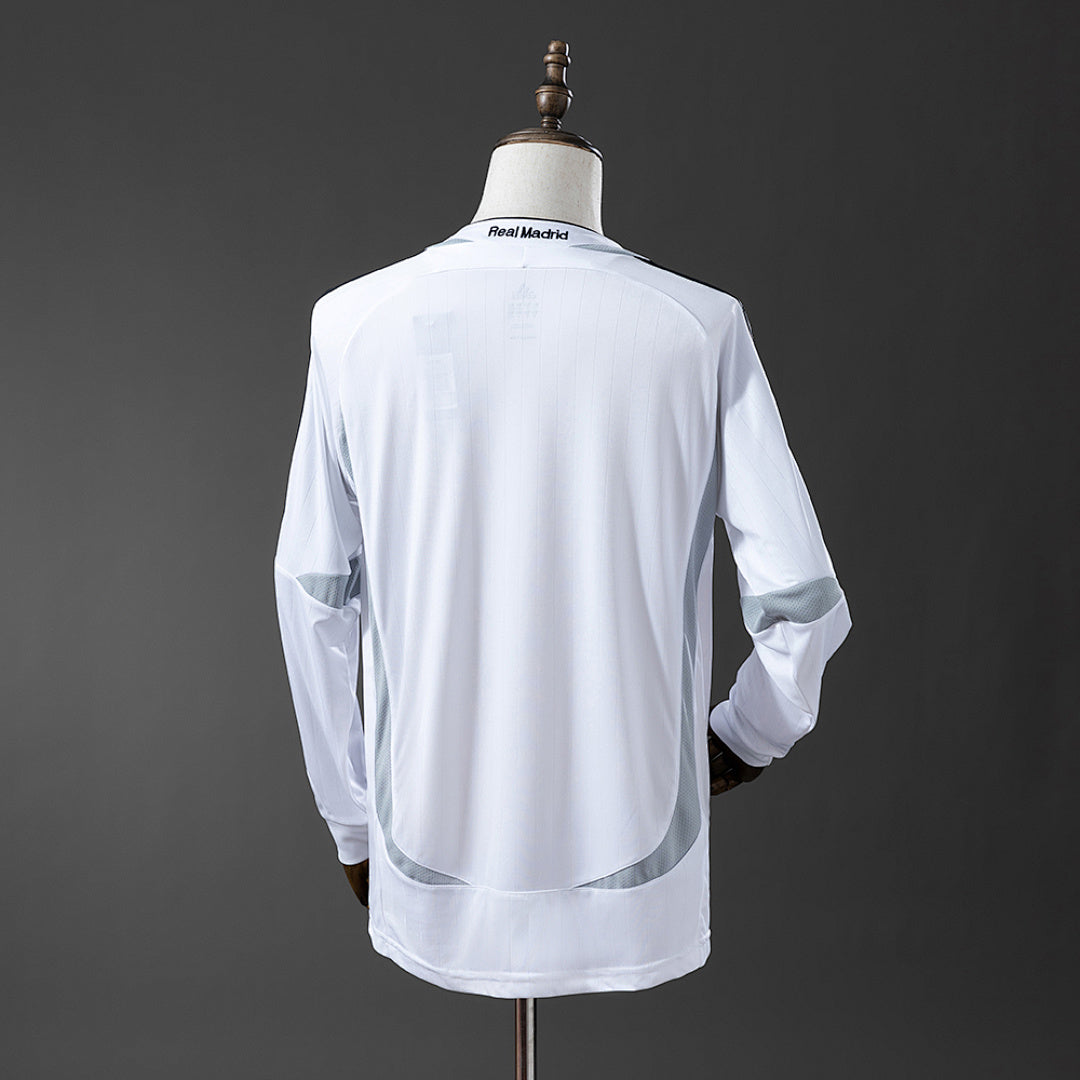 Camiseta Retro Real Madrid Local Manga Larga 06/07 - espalda