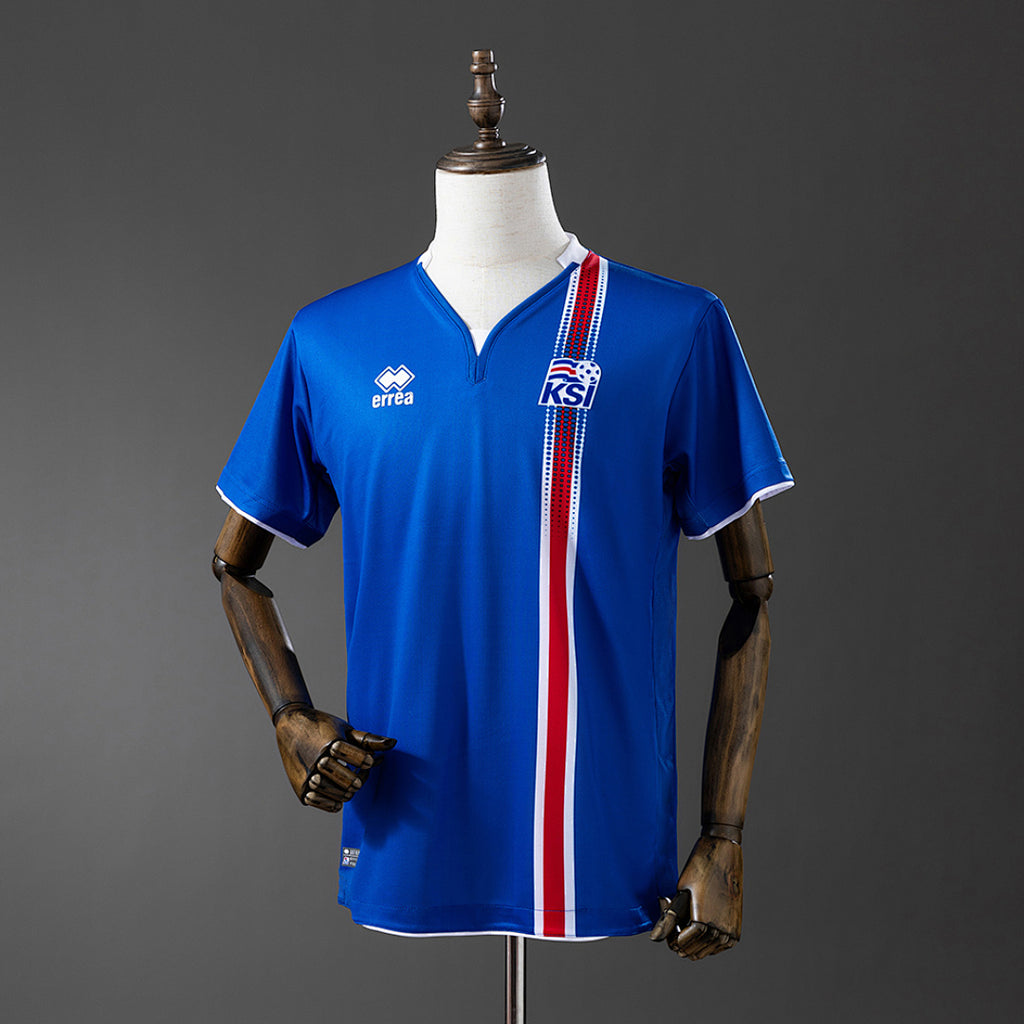 Camiseta Retro Islandia Local 2016 - frente