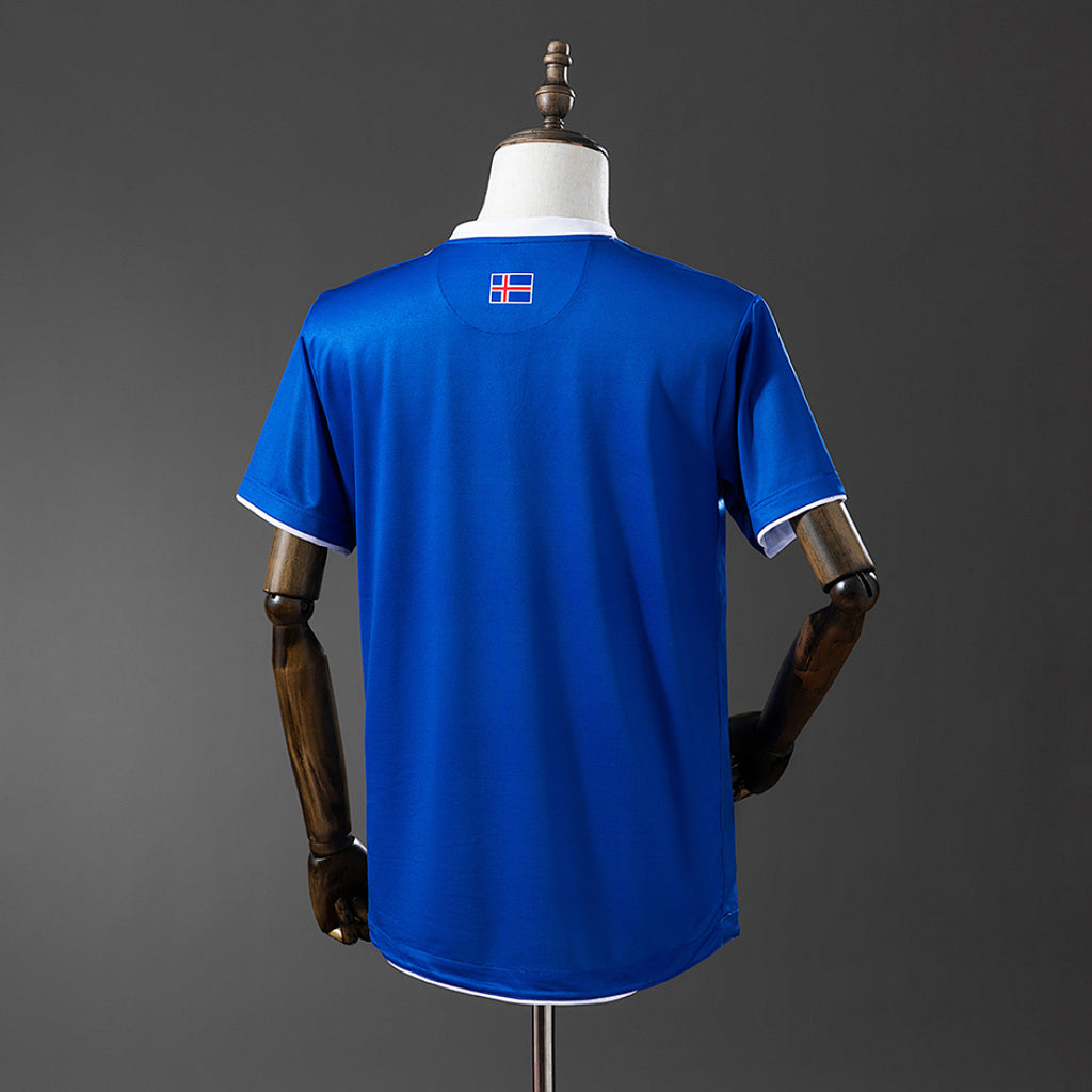 Camiseta Retro Islandia Local 16/17 - espalda