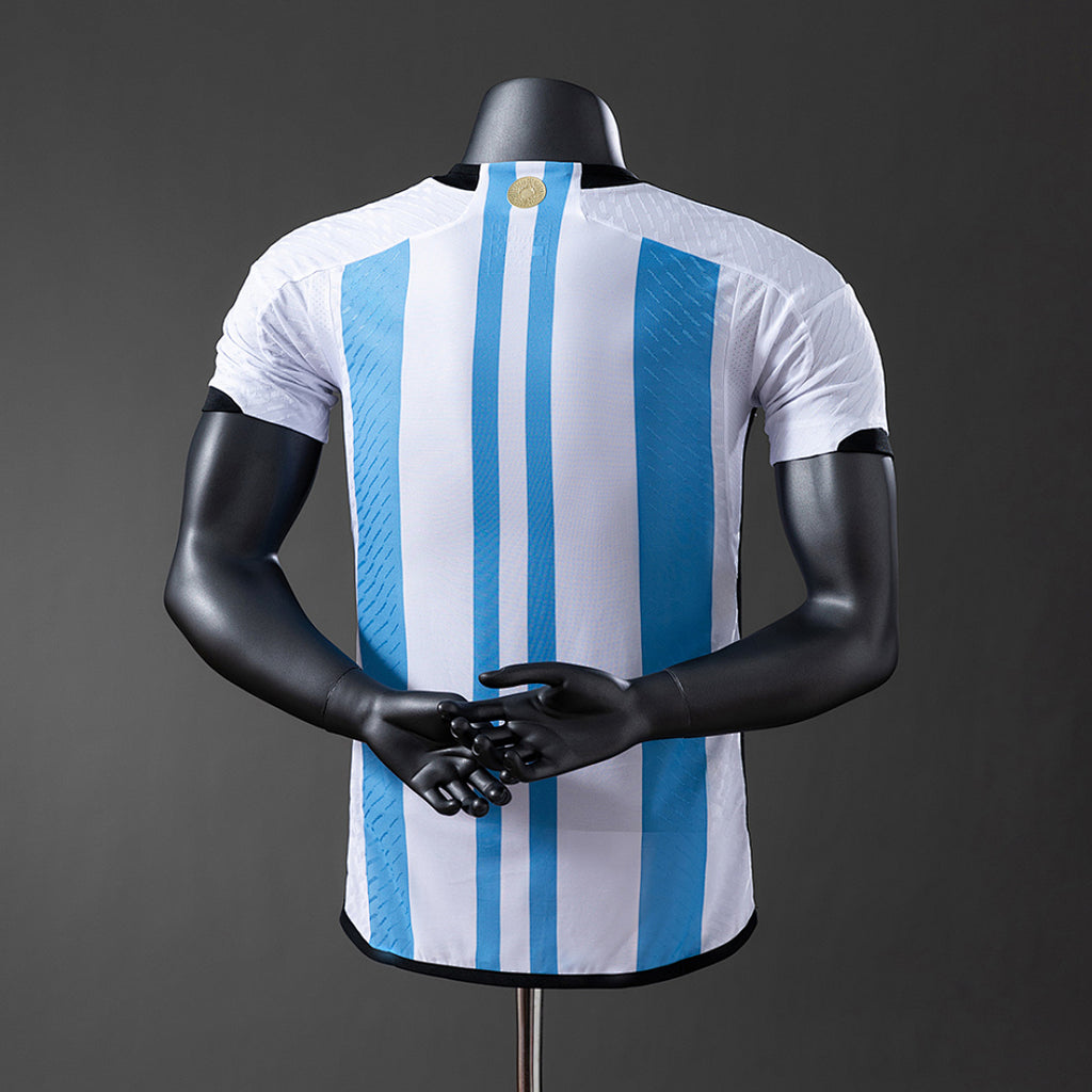 Camiseta Retro Argentina Local 2022 Versión Jugador - espalda