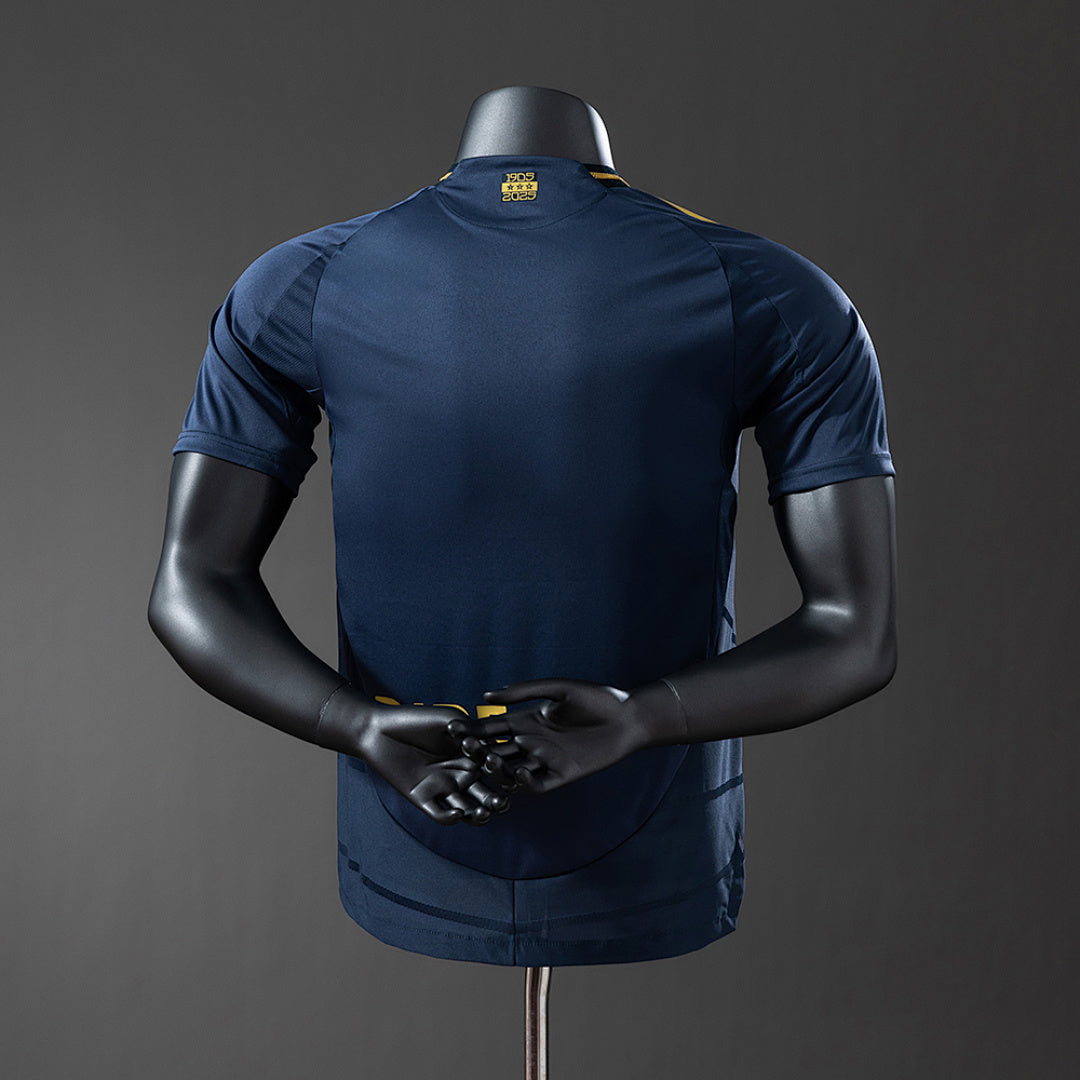 Camiseta Boca Juniors Visita Azul Marino y Gris 2025/26 Versión Jugador - espalda