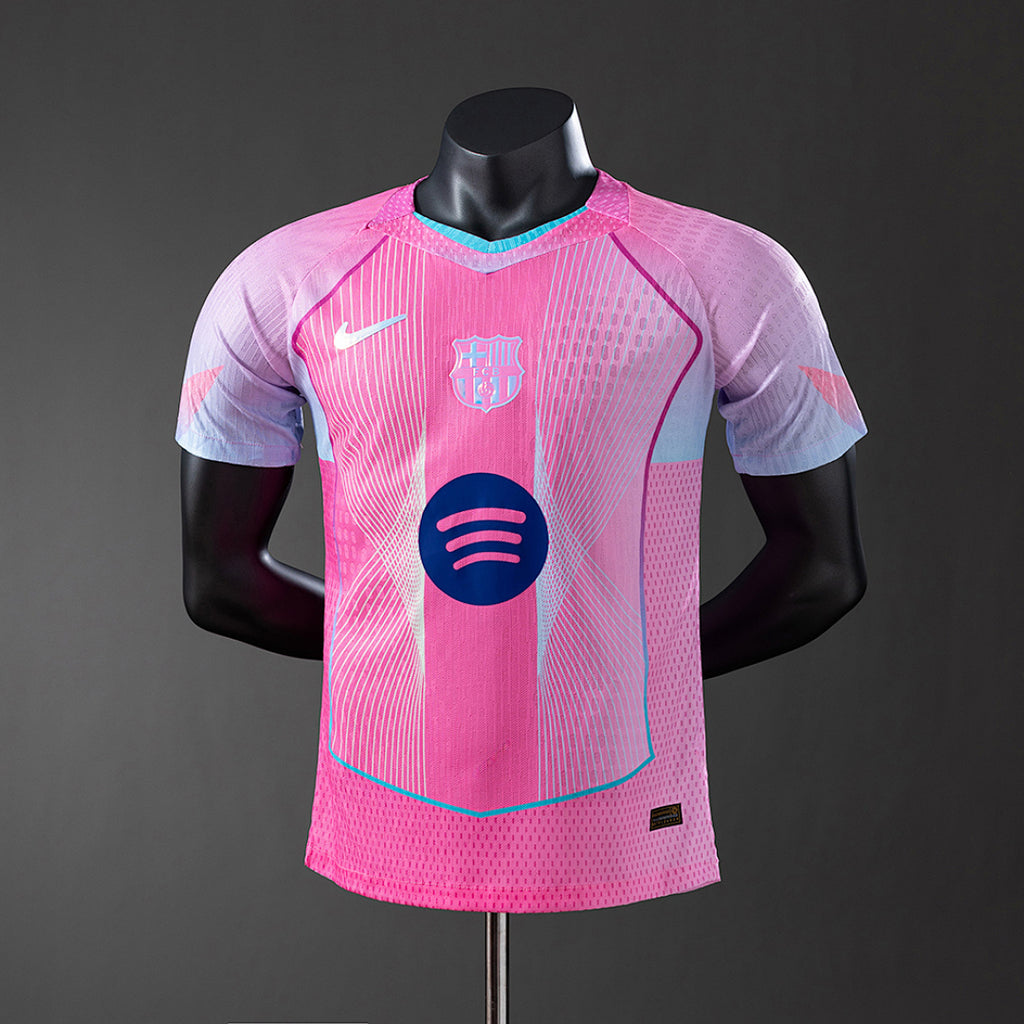 Camiseta FC Barcelona Rosada y Negra Edición Especial 2025/26 Versión Jugador - frente